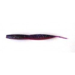 Рыбацкая силиконовая приманка, Taipan Rain Worm, 3,8 дюйма, 8шт/уп, цвет №12 Violet mistik pink